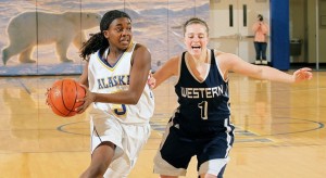 Photo by Paul McCarthy. Benissa Bulaya, last year's Team MVP, is one of six players back from last year's squad. Western Washington is favored to win the GNAC.