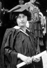 Photo: Murie Collection. Margaret Murie at her graduation from the Alaska Agricultural College and School of Mines in 1924. 