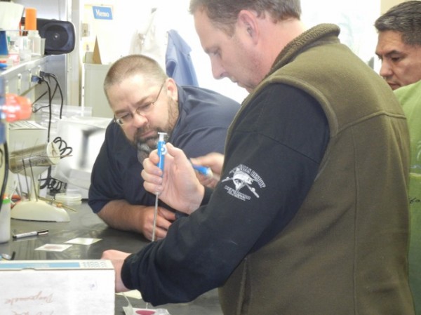 Photo courtesy KSMSC. Students receive technical training at Kodiak Seafood and Marine Science Center.