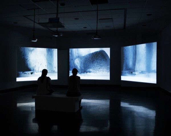 Video screens will be set up on the white canvas that is Antarctica to play “Defrost,” a video installation that professional artist Francois Quévillon of Canada created and entered in the Antarctic Art Contest. See the installation on Vimeo at https://vimeo.com/133839228.