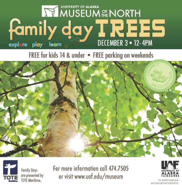 The University of Alaska Museum of the North is exploring trees at hands-on programs during the month of December.
