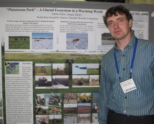 Photo by Ned Rozell. Nikita Zimov attends 2011 science conference in San Francisco.