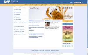 Graphic of UAF home page